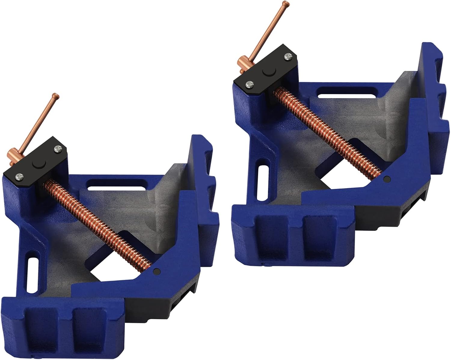 4-Inch Cast Iron Welders Angle Clamp 2Pcs Heavy Duty Right Angle Clamp 90 Degree Corner Clamps for Woodworking Corner Miter Clamp