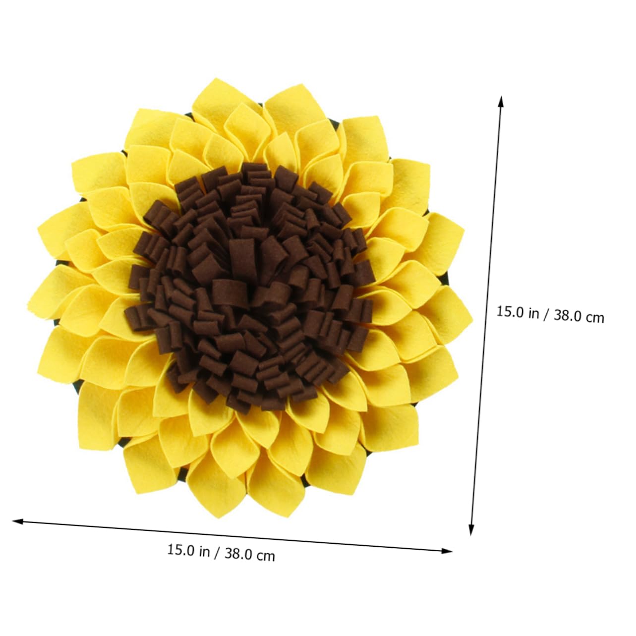 POPETPOP 3st Pet Sniffing Pad Schnüffelmatte Für Haustiere Interaktives Spielzeug Für Hunde Welpe Frisst Langsam Matte Langsamfütterungsmatte Für Hunde Verstopfte Nase Filzstoff Sonnenblume