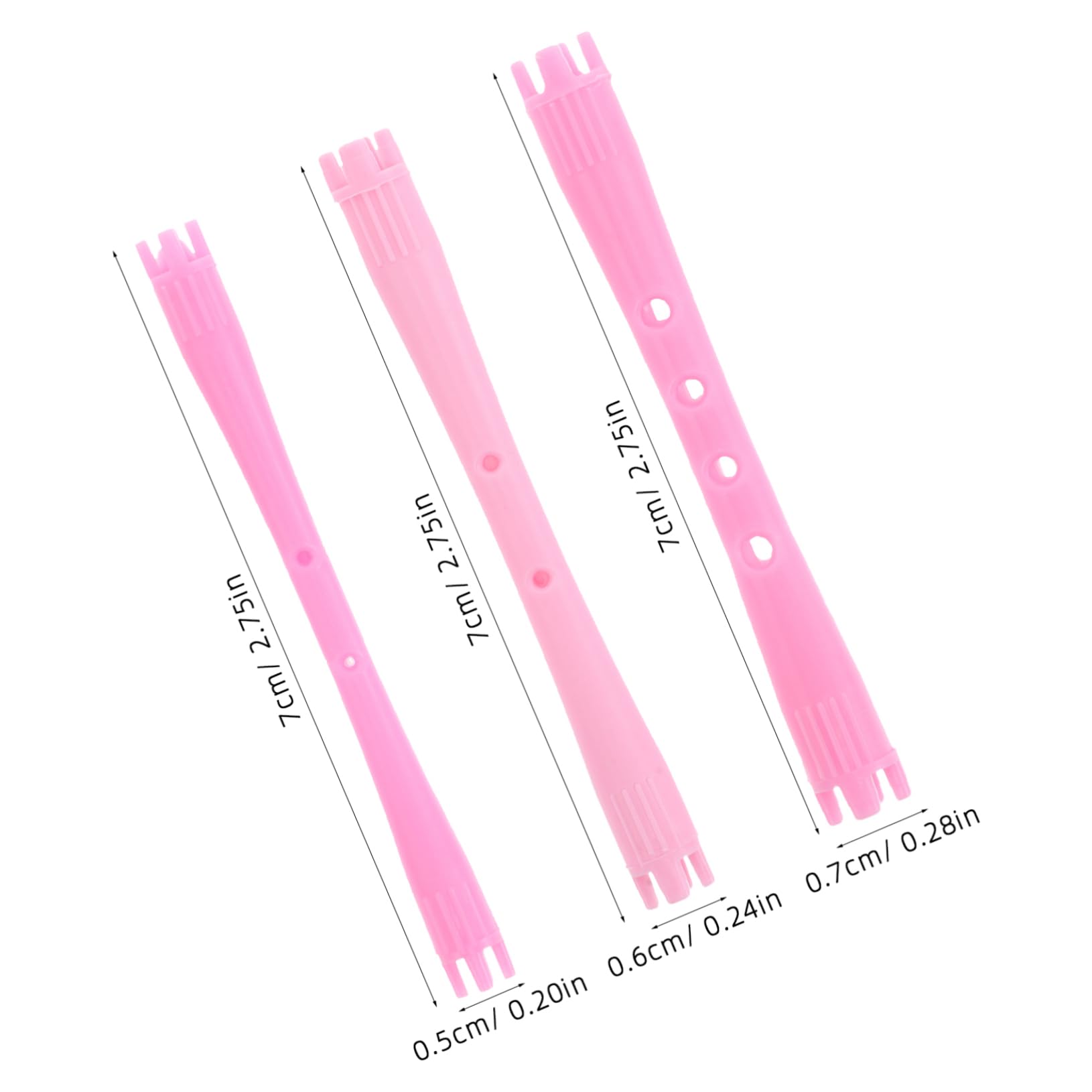 FOMIYES Hair Perm Sticks 90pcs Perm Rods Set Small Curling Rods Heatless Plastic Rollers Hairdressing Tools