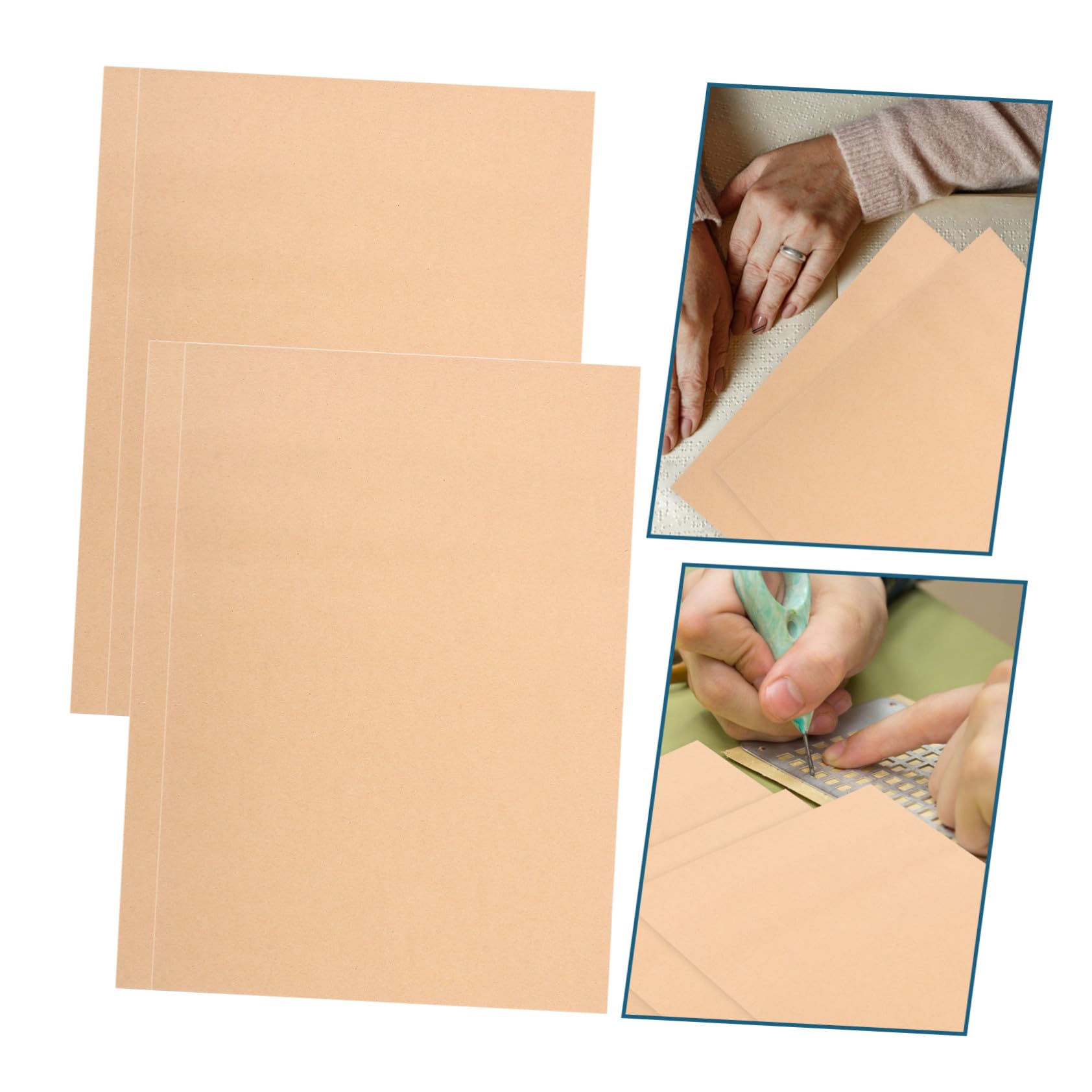 ORFOFE 20 Piezas Papel Braille Grueso para Práctica y Aprendizaje Resistentes y Suaves Aptas para Tablero de Escritura Braille para Estudiantes y Docentes Paquete de Unidades para