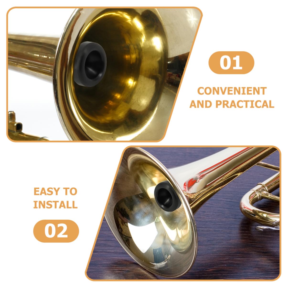 ULDIGI Trumpet Replacement Mouthpiece for Enhanced Sound Clarity Durable and Lightweight Musical Instrument Part for Beginners and Professionals