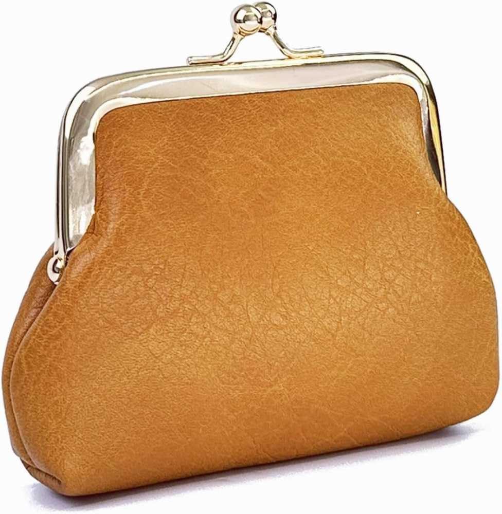 Women’s Minimalist Large Capacity Holder Pu Leather Elegant Purse Solid Color Kiss Lock Clutch Snap Closure Wallet-image-11