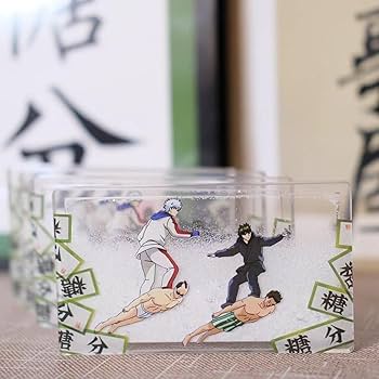 Amazon.co.jp: 銀魂 坂田银时 土方十四郎 アクリル流沙麻雀 アニメ