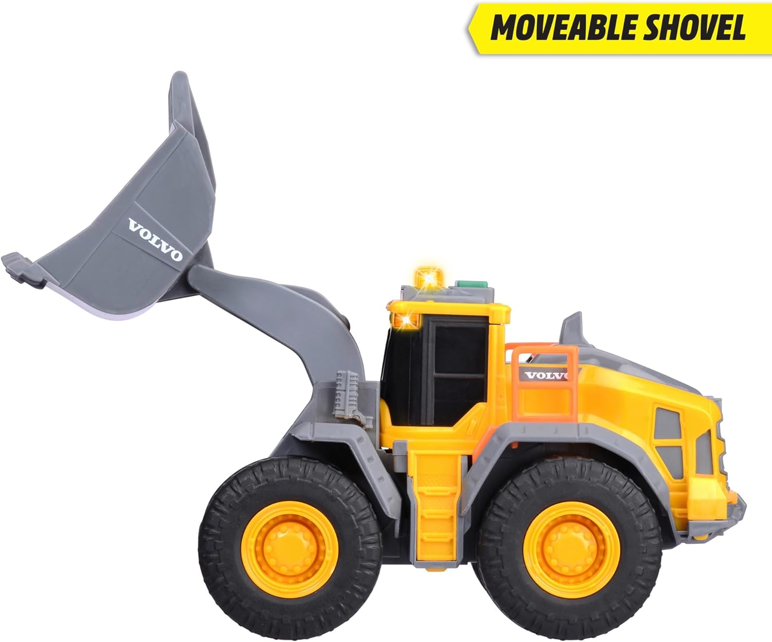 Dickie Volvo Excavator Shovel Vehicle with Light and Sounds, 23 cm (203723006)