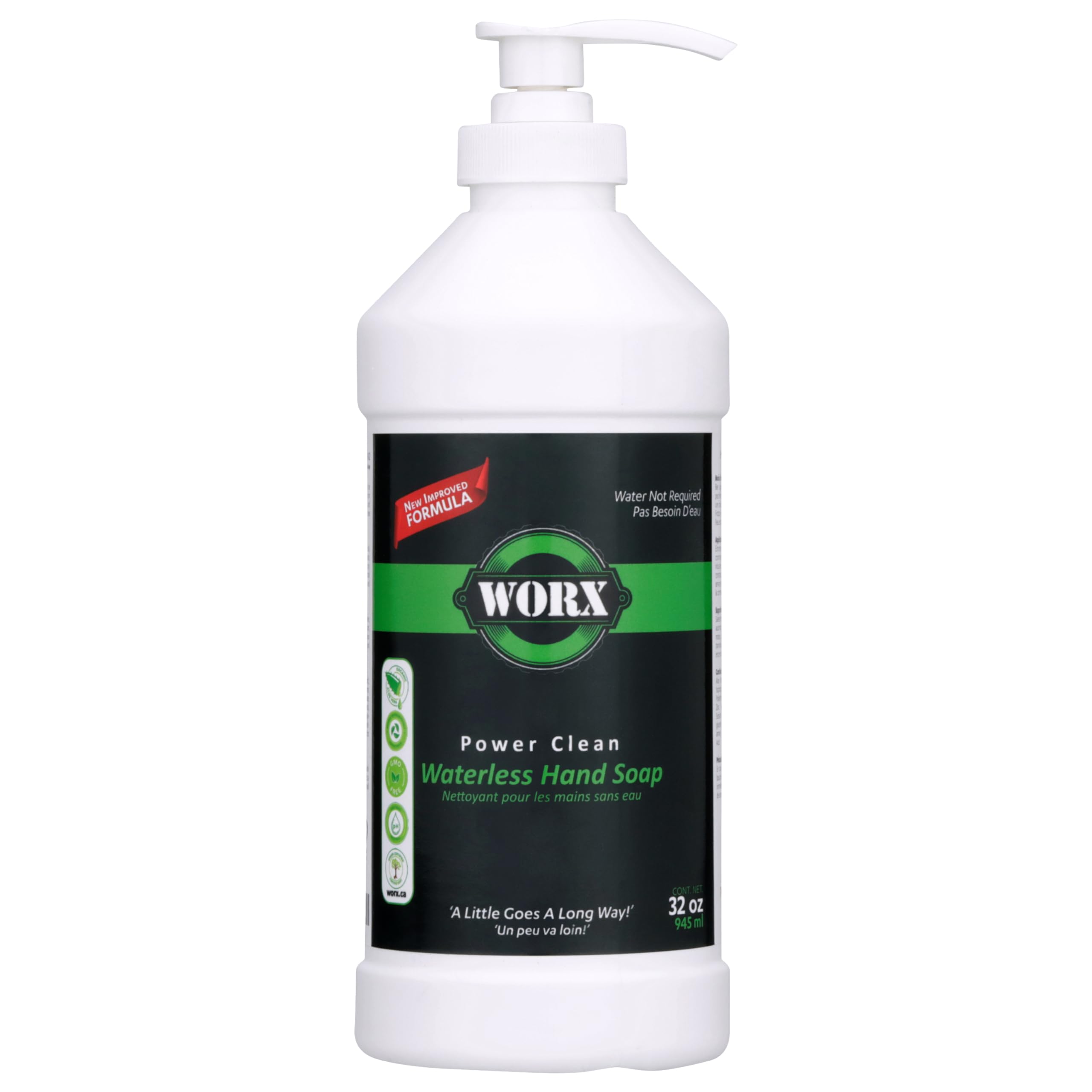 Amazon.com : Worx Power Clean Waterless Hand Soap 32 oz. (945 ml