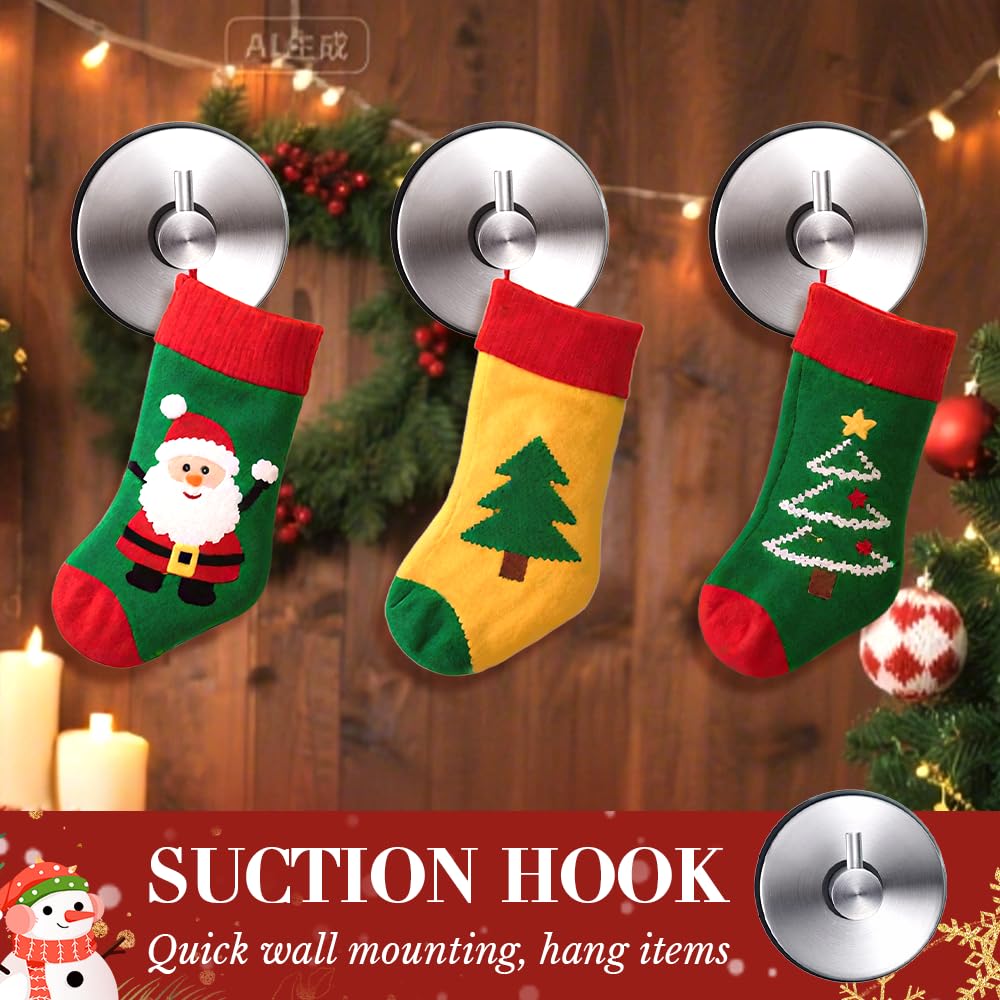 2PCS Suction Cup Hooks for Door Wreaths on Glass Suction Cup Hooks for Shower 2026 Hanging Towels for — view 6