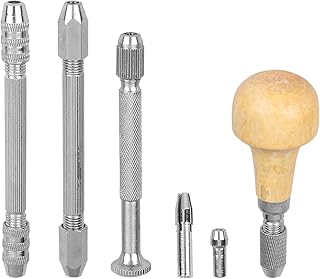 4pcs Hand Drills Set Single Head Double Head Cable Mouth Hand Drilling Twist Drill Tools for Home (Mushroom Head, Single Head, Double Head Round Mouth, Double Head Hexagonal Mouth)- Drill Bit