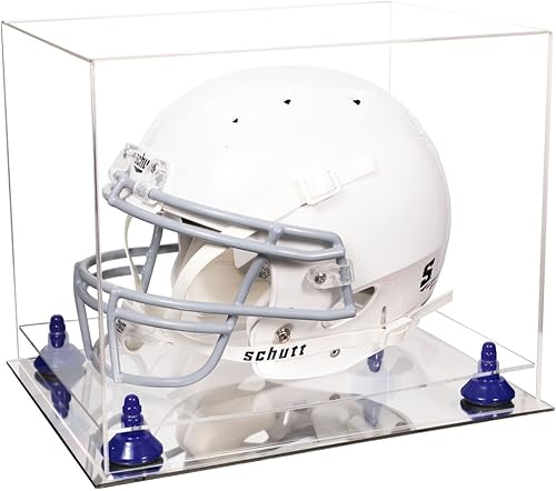Miniatura 79 de vitrina de acrílico tamaño real casco fútbol americano.