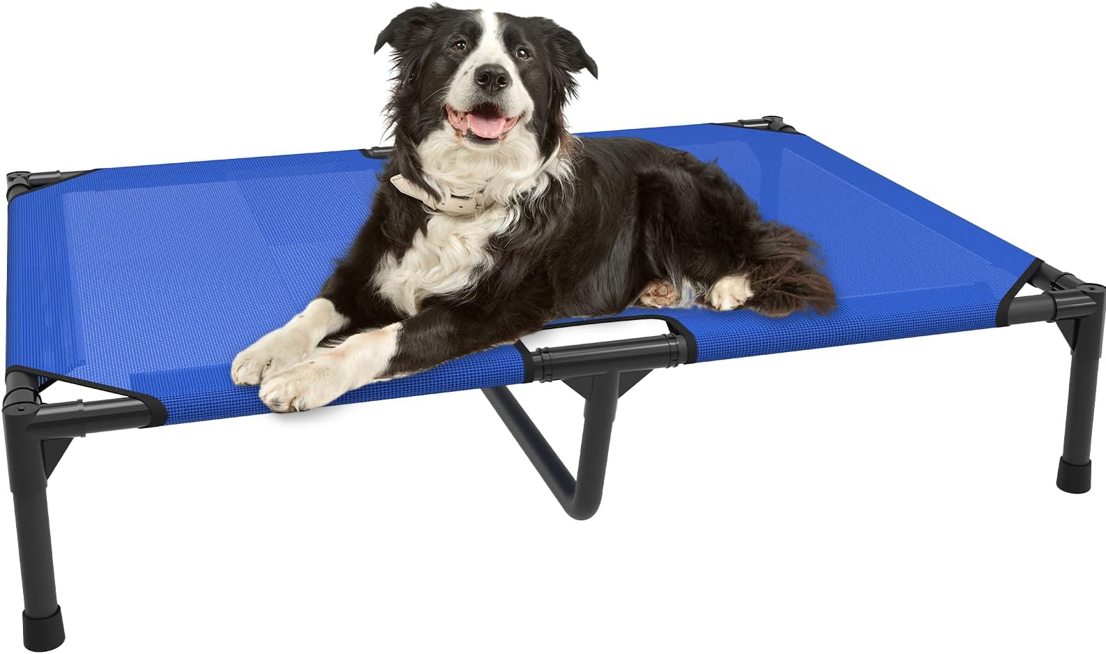 FIOCCO Elevated Dog Bed Dog Cot with Chew Proof Mesh for Large Dogs, Waterproof