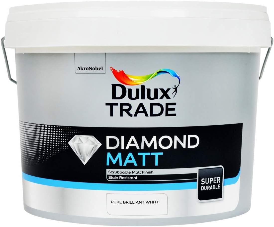 10L Diamond Matt Dulux Trade Pure Brilliant White