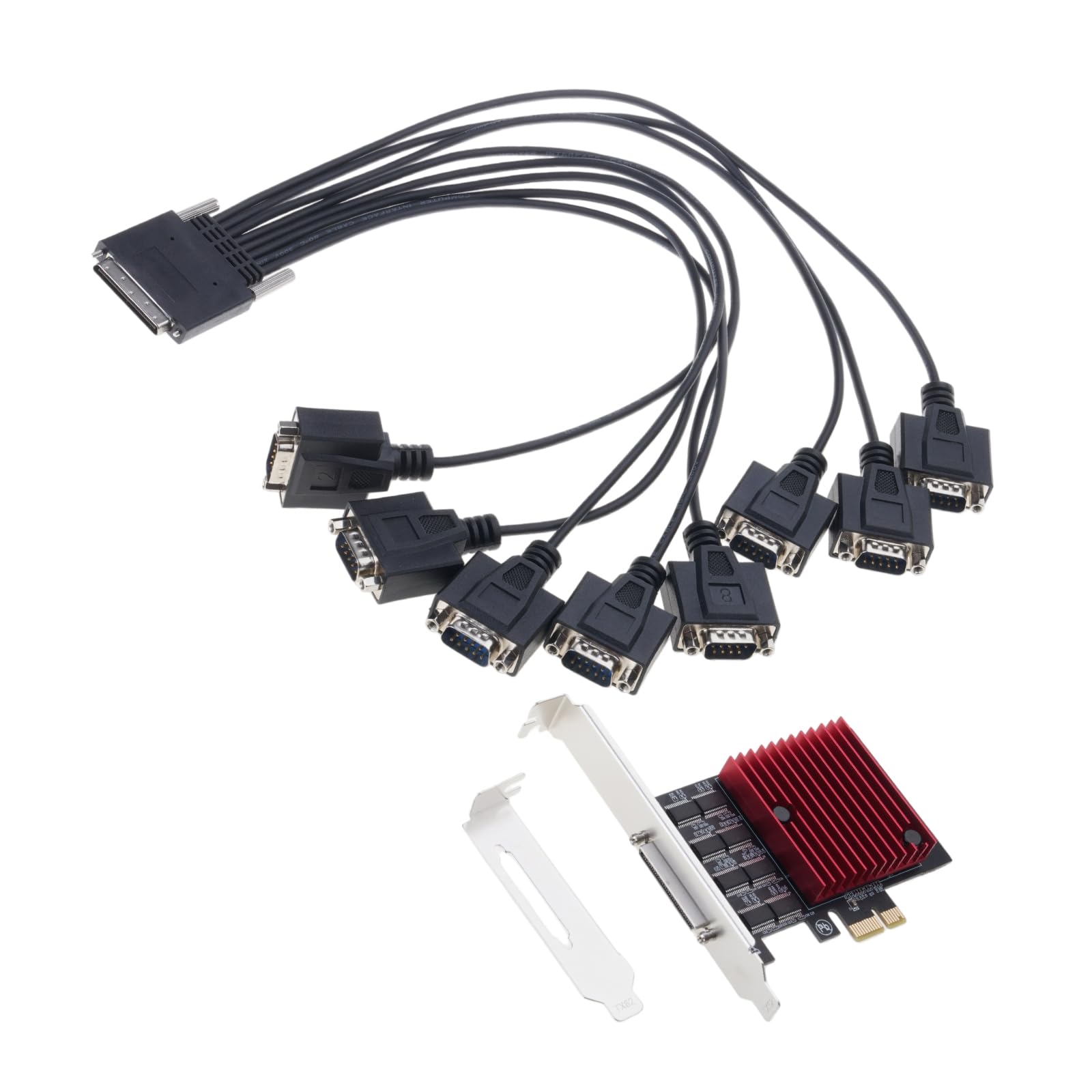 COOLHOOD PCIE a 8 porte RS232 Adattatore di espansione Adattatore di espansione Controller Accessori di espansione del gioco Computer