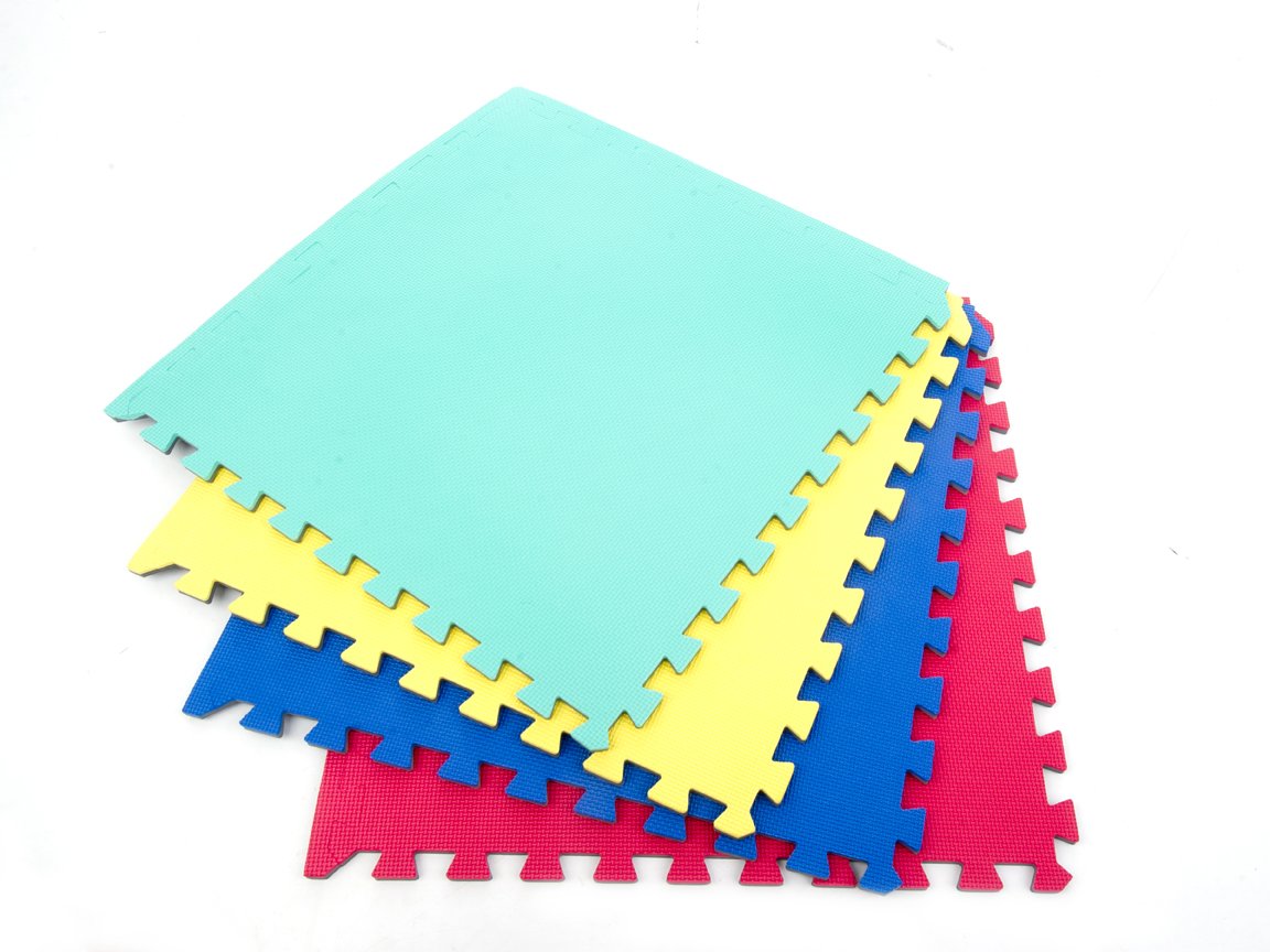 16 x Suelos Para Niños Y Infantiles EVA Puzzle Colchonetas 60cm x 60cm x12mm con reverso antideslizante, certificacion libre de toxicos