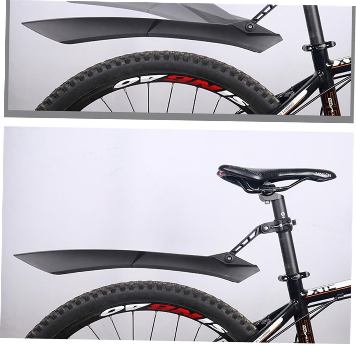 SUPVOX Bike Mud Guard for Road Mountain Bicycles Durable Black Easy Installation Impact Resistant Protects Against Mud and Water Spray