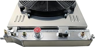 ALLOYWORKS 3 Row Radiator + Shroud Fan + Relay For 2005-2013 Chevrolet Corvette C6 6.0L 6.2L,7.0L V8