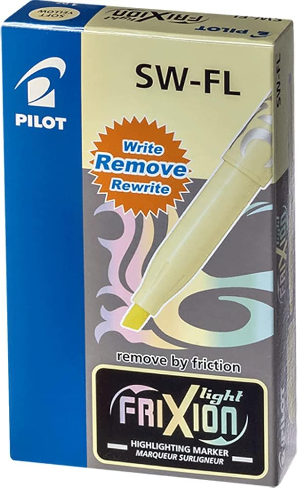Pilot Frixion Light Soft Erasable Highlighter - Pastel Pink, Pack of 12