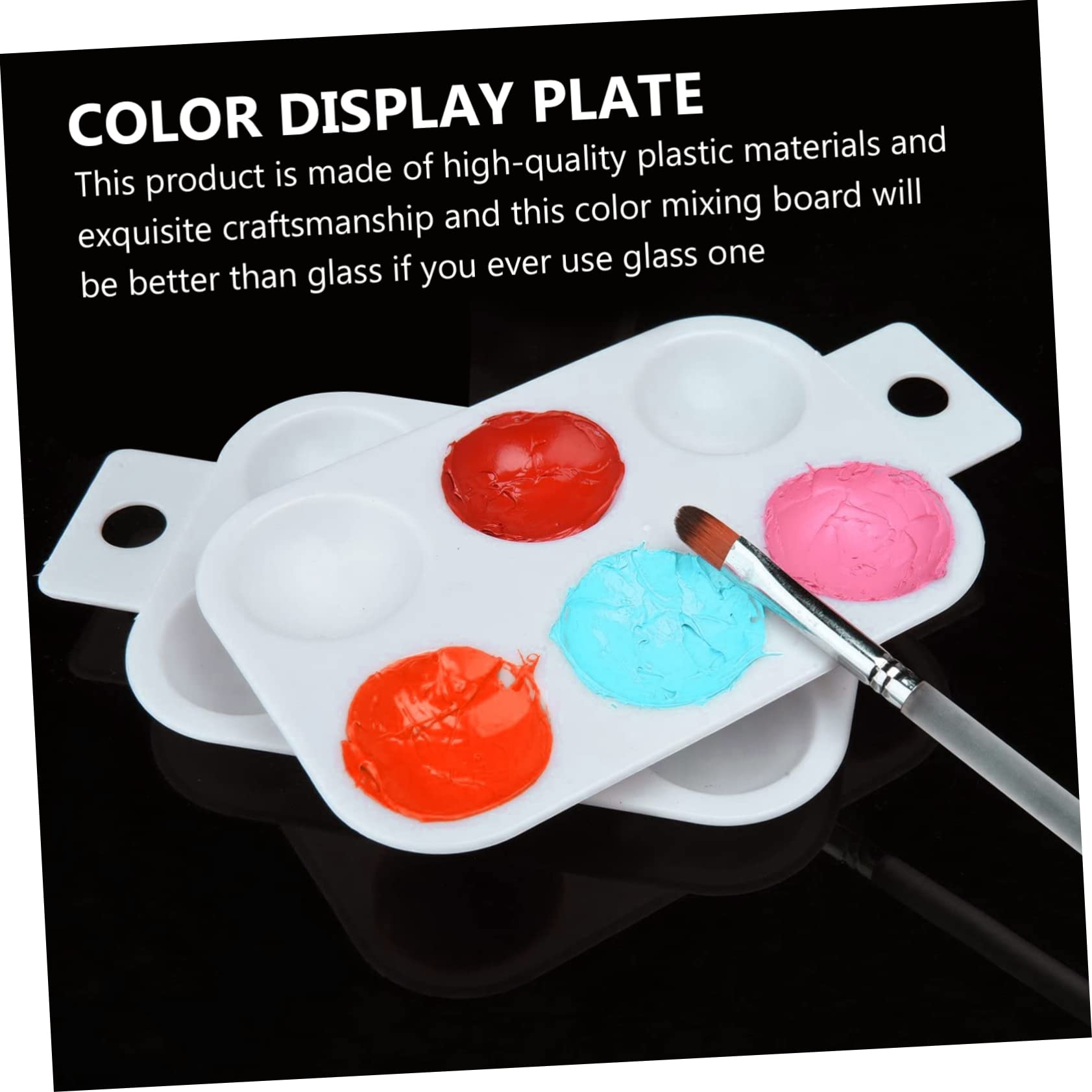 ARTIBETTER Mixing Board Portable Painting Tools for Home School 10pcs Watercolour Boys and Girls Watercolor Trays Practical Paint Plate Box Art Supplies for Children