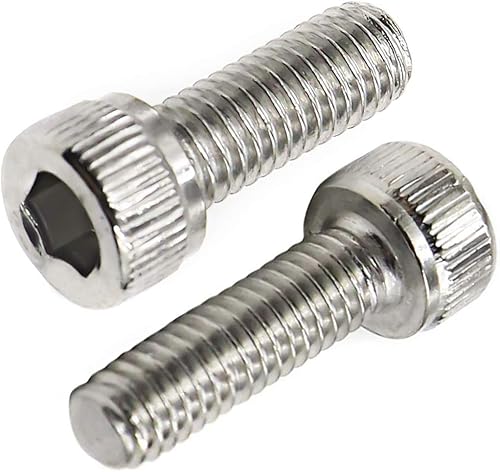 Miniatura 3 de Tornillos de cabeza hueca M6x16, rosca completa, unidad de enchufe Allen, acero inoxidable 304, acabado brillante, (20 piezas)