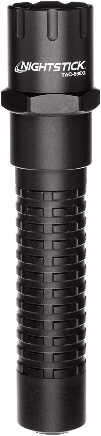 TAC-560XL Xtreme Lumens Metal Multi-Function Tactical Flashlight-Rechargeable, 6.25-Inch, Black