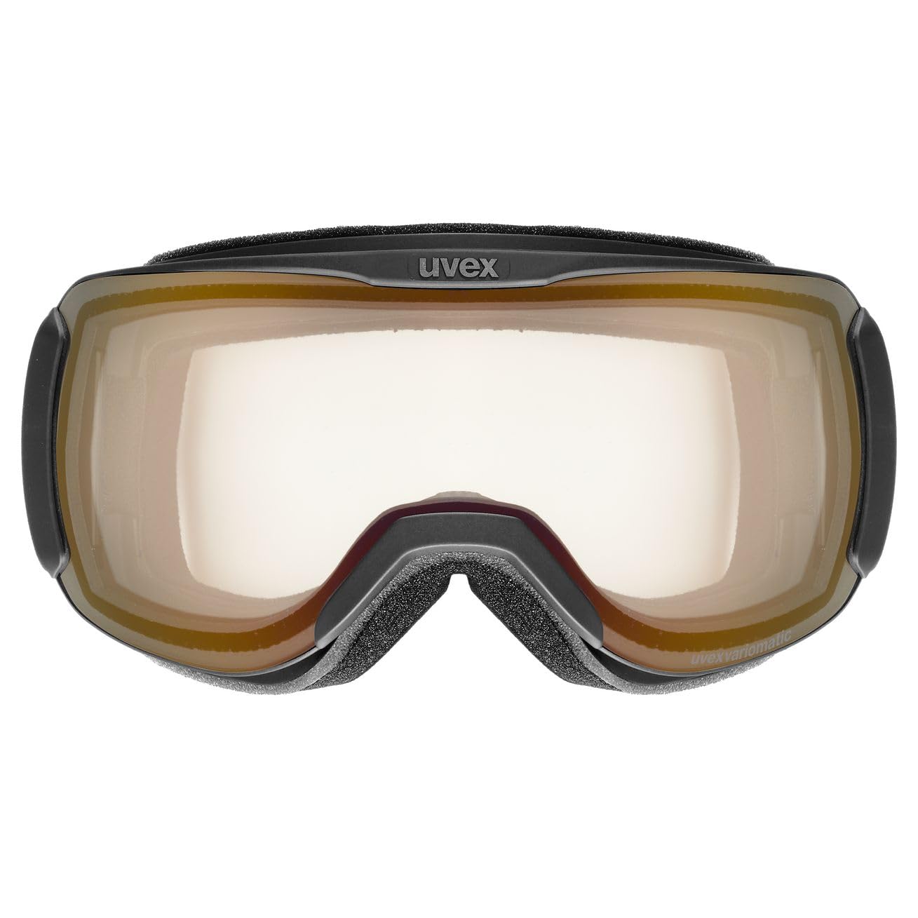 uvex downhill 2100 pro V, Gogle narciarskie unisex-dorosły, schwarz dl/rot-klar, one size
