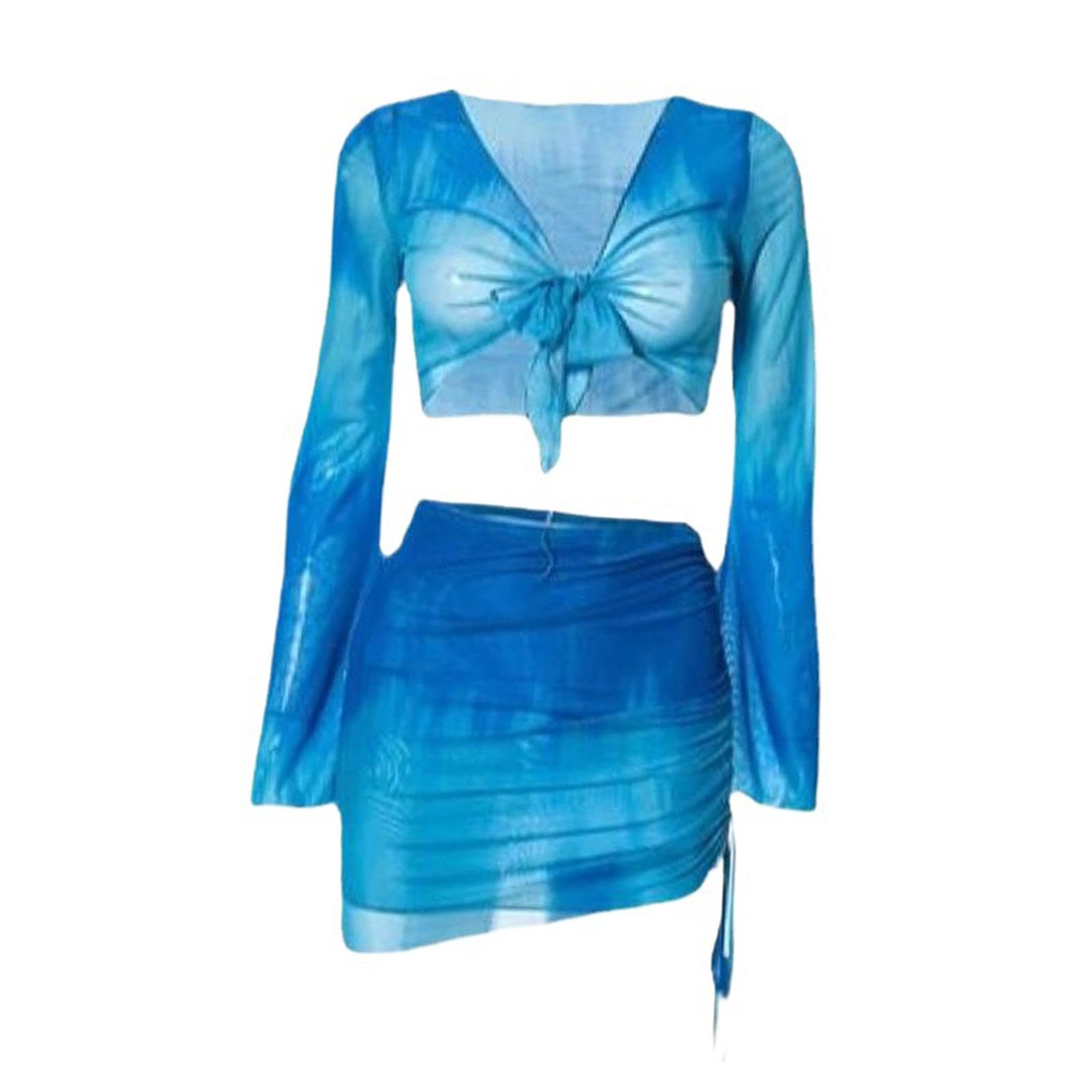 Womens Set with Tie Front Cover up for Club Water Activities Vacation XL|Swimwear|Clothing, Shoes & Accessories