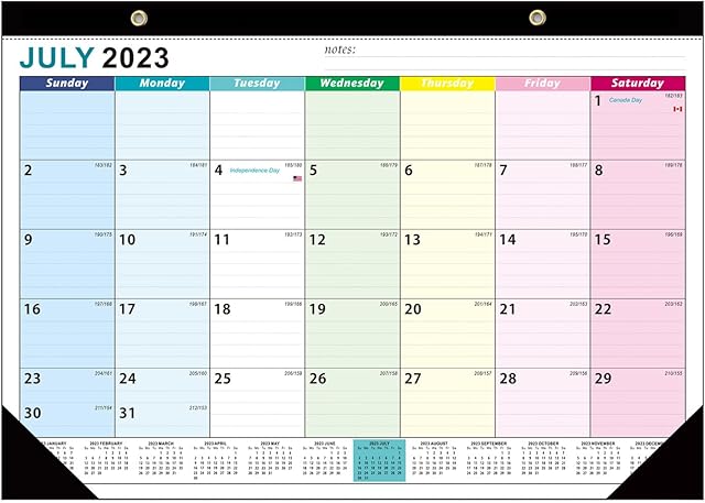 Mljtoyo 2023-2024 Calendar -18 Month to View Wall Planenr Calendar From Jul.2023 - Dec.2024, Tear-Off Monthly Calendar With Thick Paper,Large Academic Wall Home Family Planner,12" x 17"