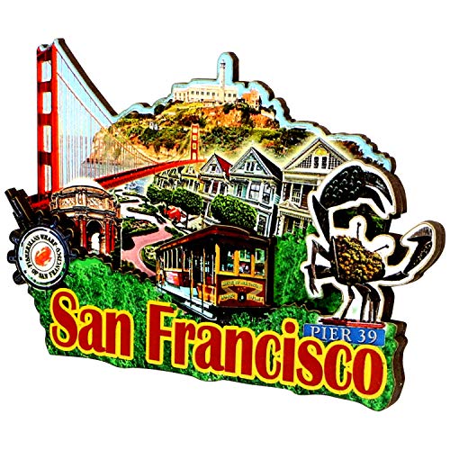 Aimant 3D San Francisco idée cadeau originale pour voyageur