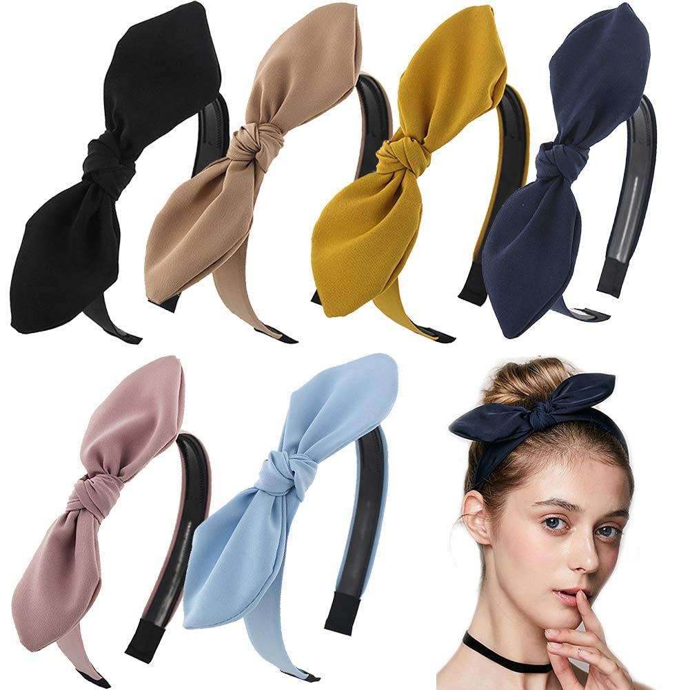 BIG BOX 6 Pcs rabbit knot Headbands Vintage Cross Knotted Headbands Twisted Knot Head Band Wide Hairband for Women and Girls (B0993KXYQT) Amazon Price History, Amazon Price Tracker