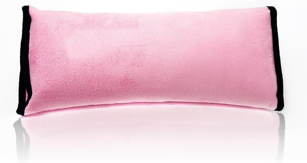 Children Car Soft Seat Belt Shoulder Pad Pillow Headrest Support Pillow Pink