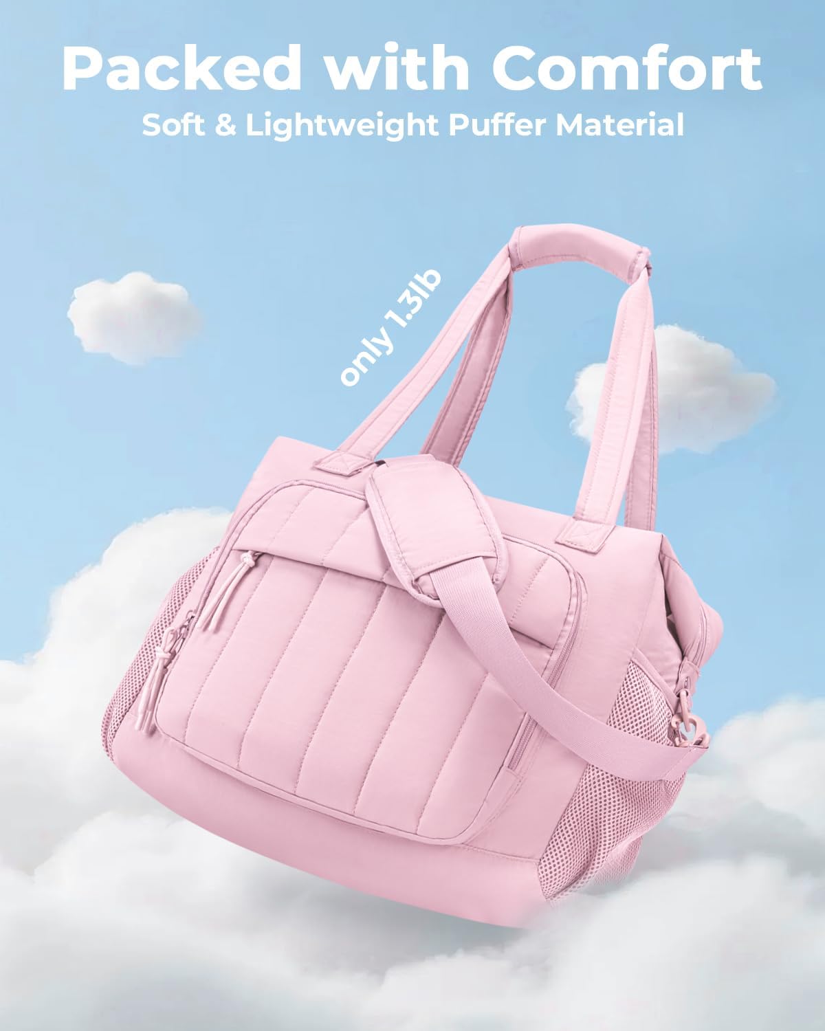 Puffer Cooler Bag 35 Cans Insulated Soft Cooler for Women Lightweight Ice Chest Leakproof & Portable Lunch Coolers for Picnic, Beach, Camping, Work, Travel, Trip