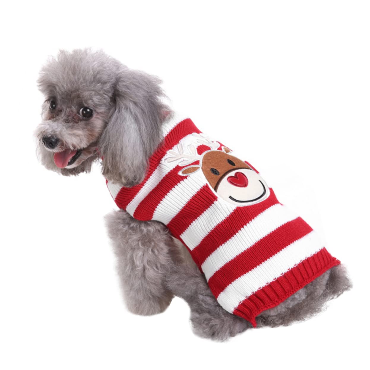 Mipcase 3 Pz Maglione Natalizio per Animali Domestici Costume da Gatto di Natale Maglione per Cani in Pile per Cani Costume Cane Natale Maglioni Cane Vestiti Invernali per