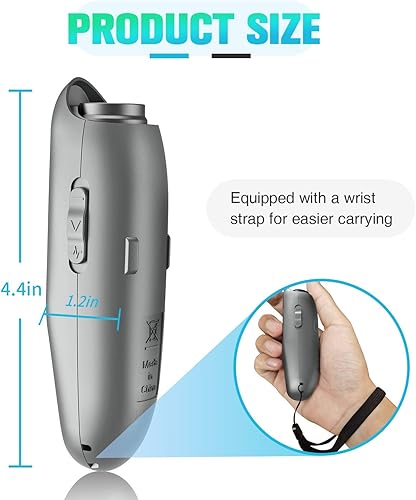 Miniatura 5 de Dispositivos disuasorios de ladridos para perros, recargable, ultrasónico, disuasorio de ladridos de 3 frecuencias, dispositivos de control de