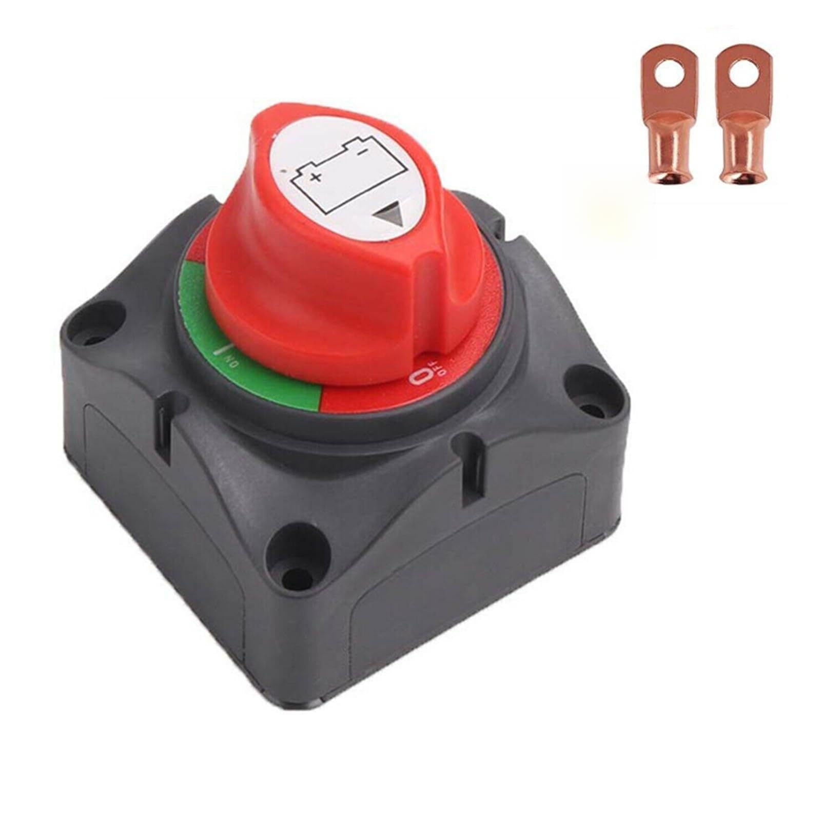 Odłącznik akumulatora samochodowego 12V 24V Marine 200A 300A podwójna bateria przełącznik masowy 2 i 3 pozycja wyłącznik odcinający łódź samochodowa (Color : 2 position with wire)