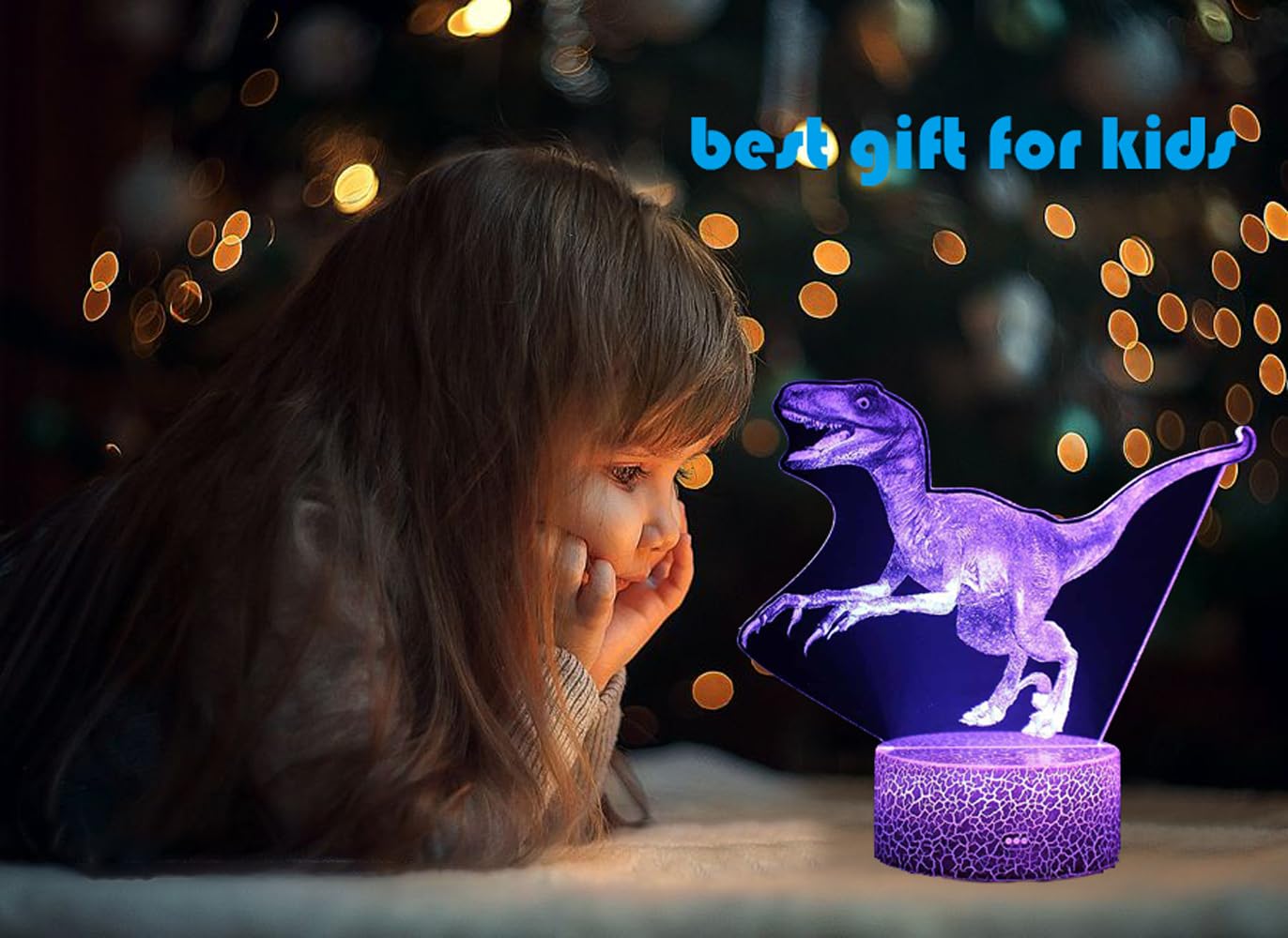 3D Axolotl Lampe Nuit Lumière 8 Couleurs Changement Usb Power Comme