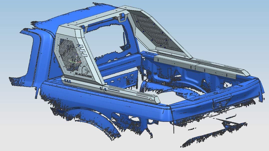 Black Horse Off Road Vigor Roll Bar Modular Black Compatible with 2019-2023 Ford Ranger-VIRB08B