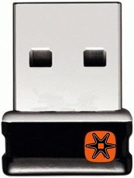 C-U0007 Unifying Receiver for Mouse and Keyboard Works with Any Logitech Product that Display The Unifying Logo Orange Star, Connects up to 6 Devices C-U0007 C-U0008