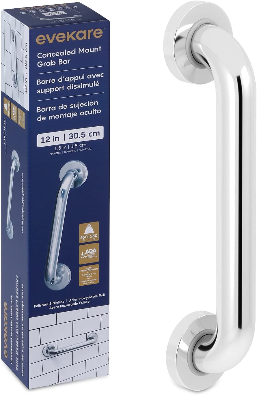 evekare Premium Extra Strength Grab Bar for Bathtubs and