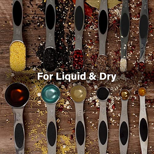 Snapklik.com : 304 Stainless Steel Magnetic Measuring Spoons Set, 2023 ...
