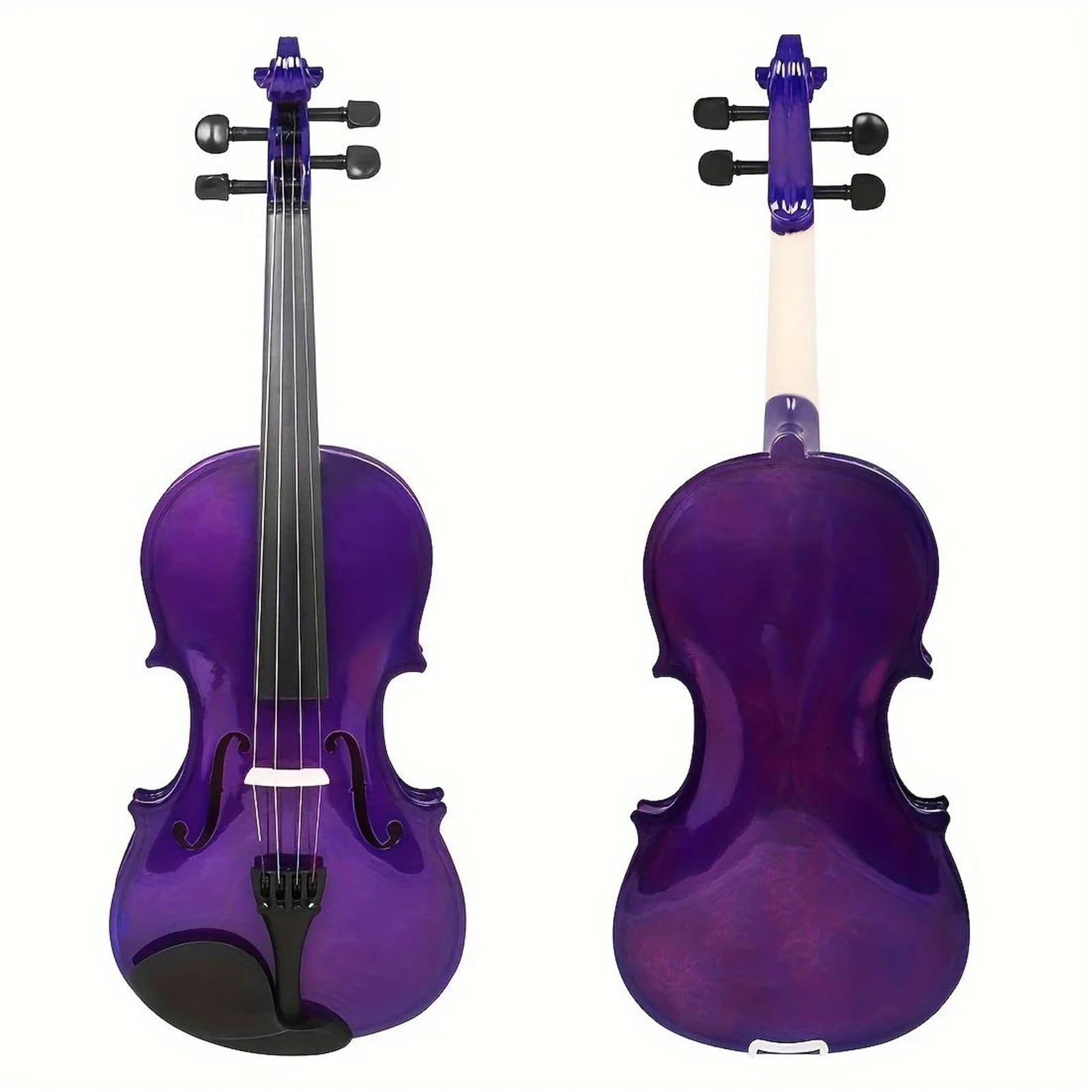 Violini Professionali Violino Acustico In Legno Massello Di Colore Viola Include Custodia Archetto E Accessori