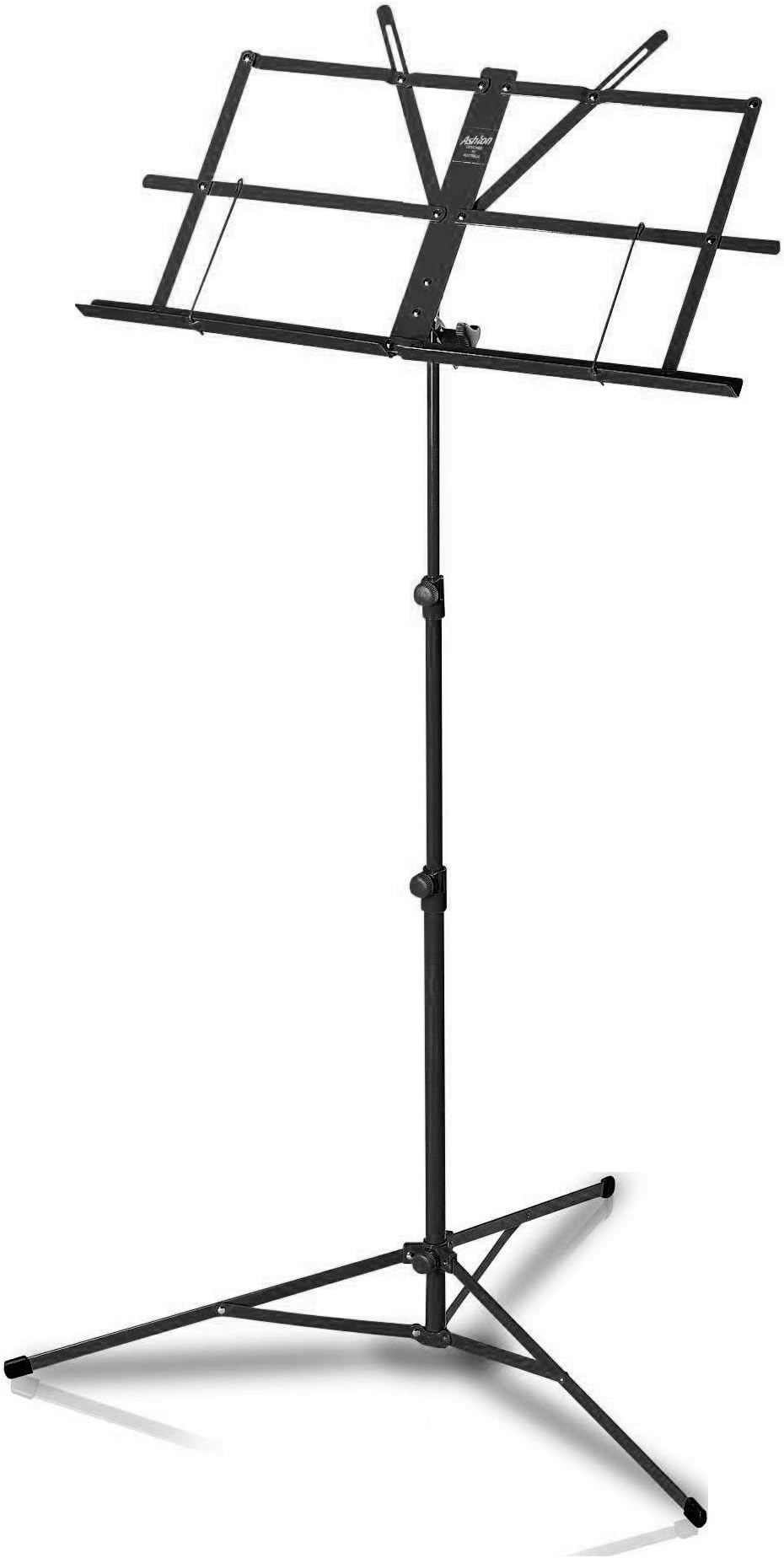 Ashton MS3127 Music Stand with Bag - Black