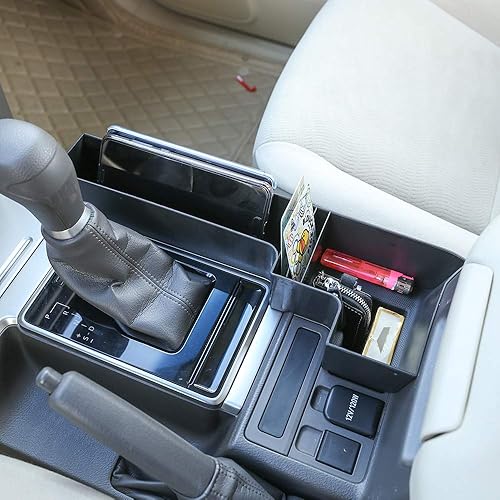 Miniatura 4 de YIWANG Para Toyota Land Cruiser Prado FJ150 150 2010-2018 Consola central de plástico para coche Caja de almacenamiento multifunción Bandeja de