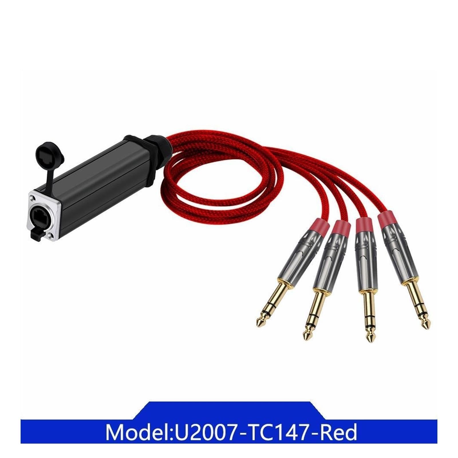 Câble audio RJ45 CAT5 femelle convertisseur vers 4 canaux