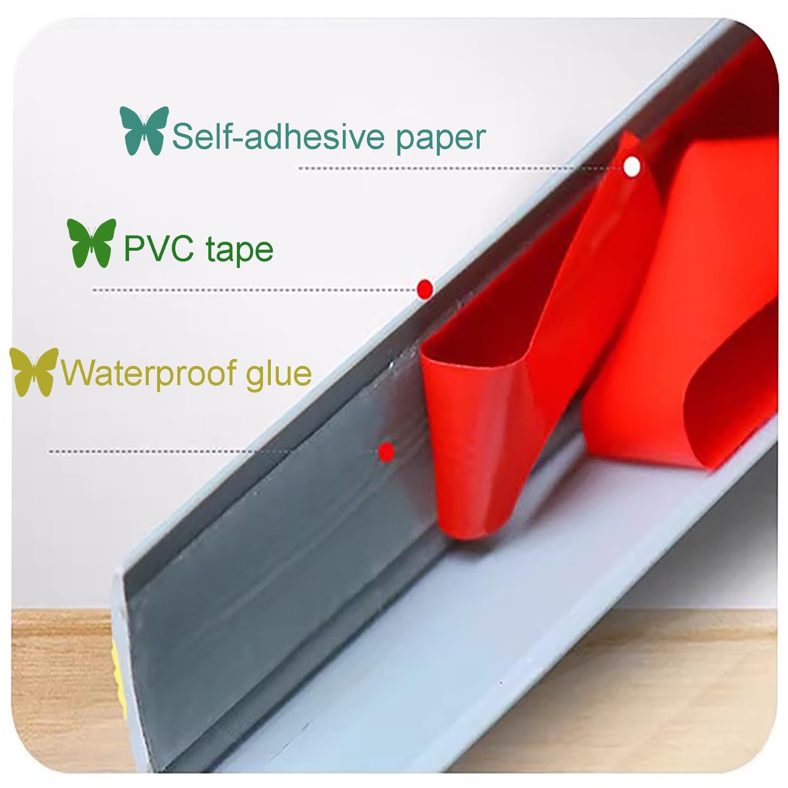Strisce Antiscivolo per gradini, Profilo per Bordi Scale, Nastro di Sicurezza Antiscivolo, Resistente alle intemperie e Antiscivolo, per Scale Scalini(Green)