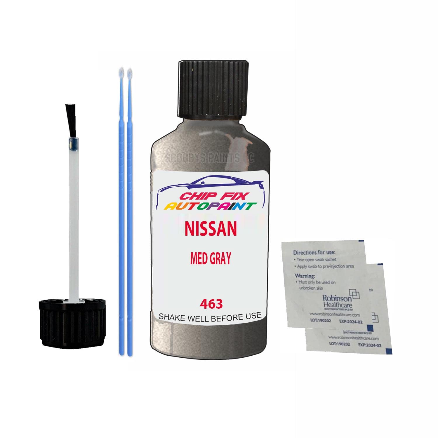 Scoobys Paints Back In The Mix Med Gray Blue Touch Up Paint For Nissan Pathfiner Tl0 1992-1995 30Ml Bottle Brush Scratch Stone Chip Repair Pen