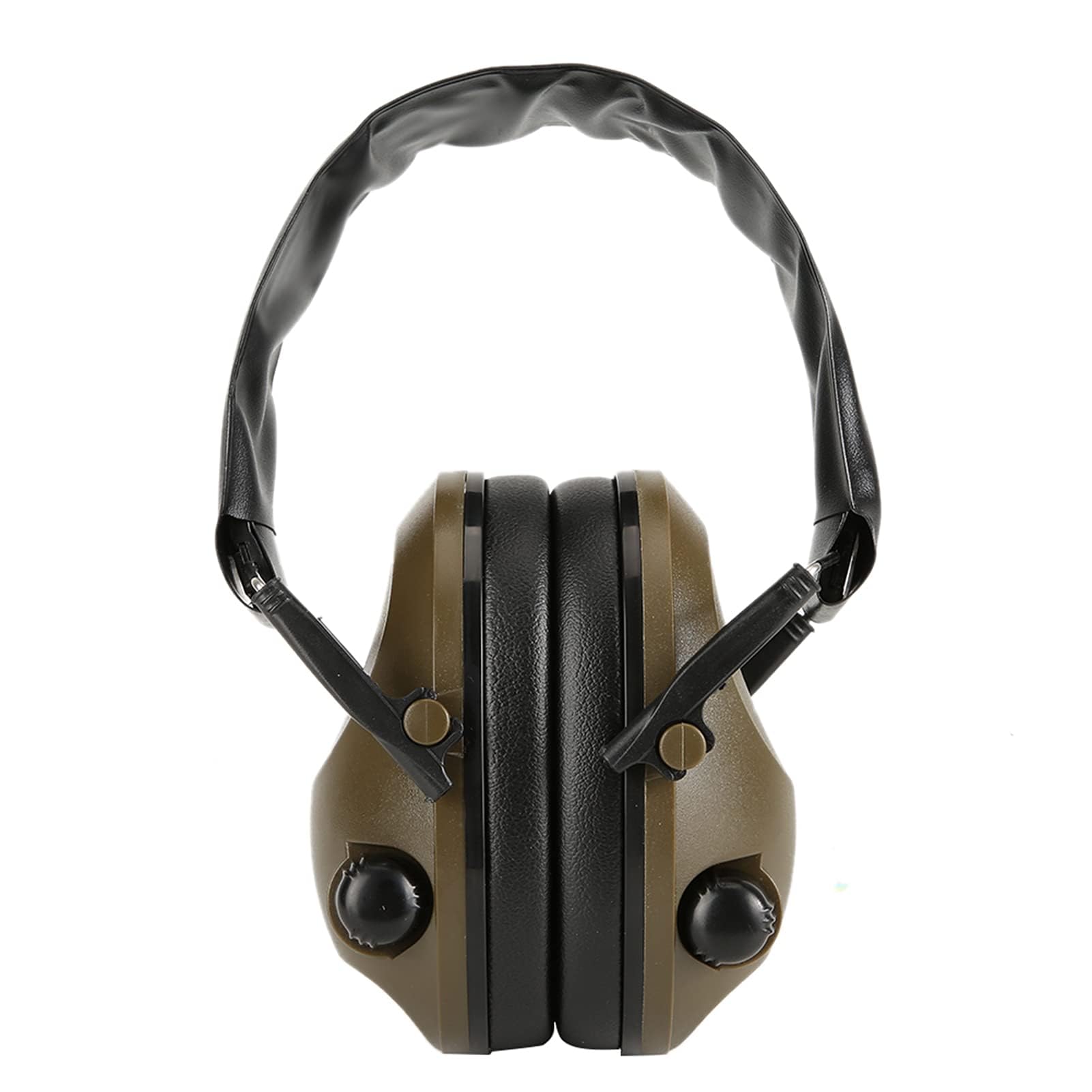 Protección auditiva Orejeras de seguridad, 6s Orejeras inteligentes con aislamiento acústico Orejeras plegables compactas con orejeras de perfil bajo para un fácil transporte(23*15*10cm-ArmyGreen)
