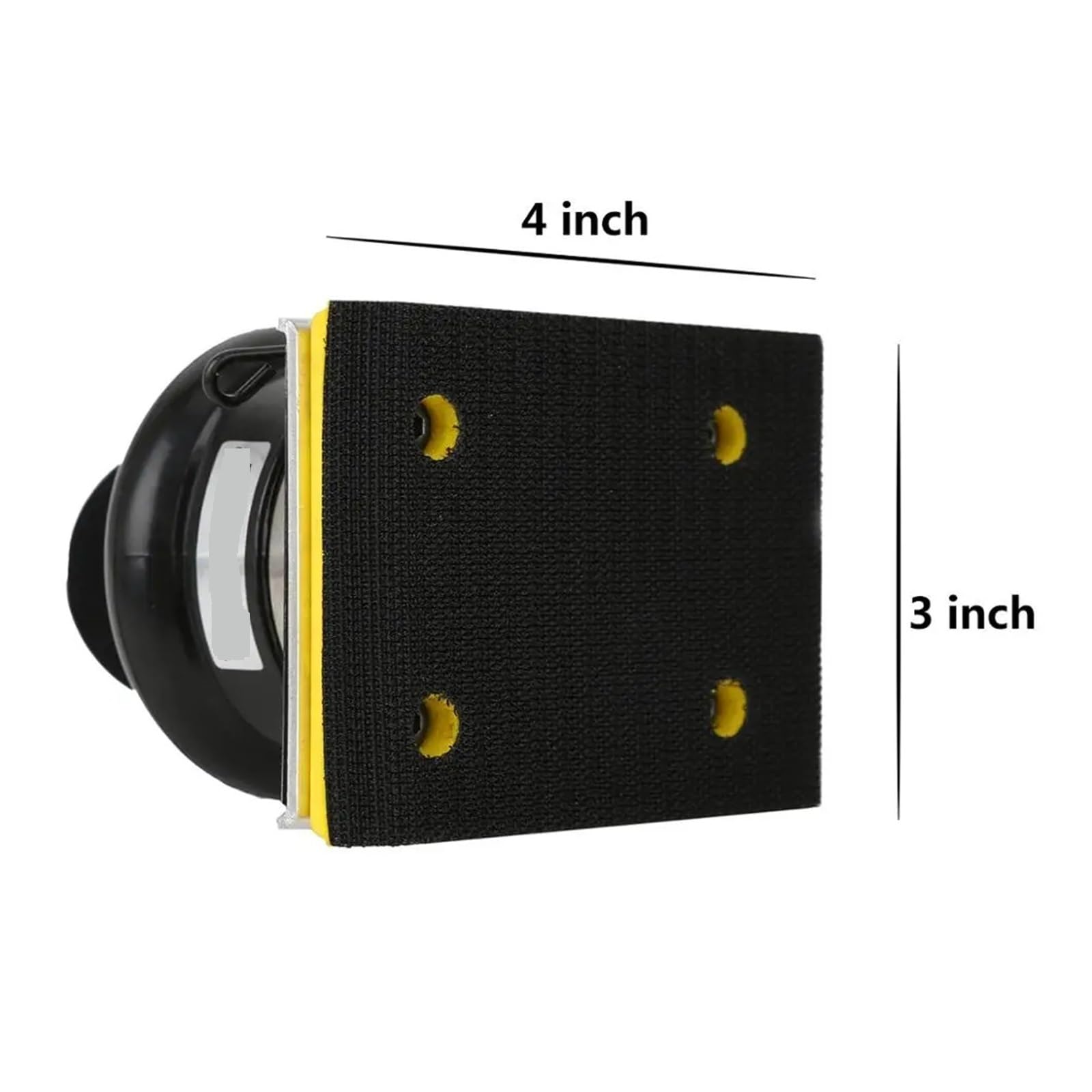 Lijadora rectangular Orbital neumática de 3 "x 4", lijadora de aire cuadrada, amoladora, pulidora, herramienta de lijado Alta eficiencia para madera, compuestos y metal.