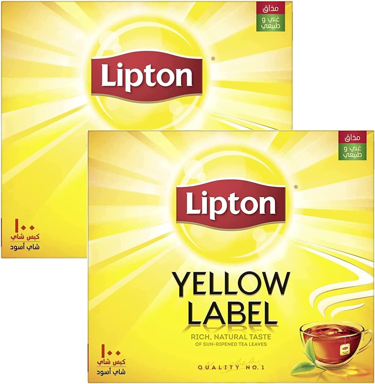Lipton Yellow Label Black Tea, 2 x 100 Teabags Buy Online at Best