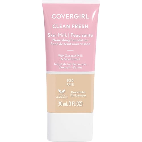 COVERGIRL Clean Fresh Skin Milk Foundation, Fair, 1 Fl Oz (Pack of 1) (packaging may vary)