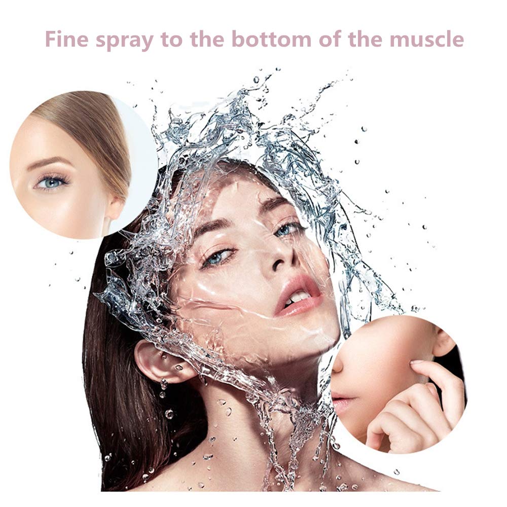 Nano Facial Brumisateur Vaporisateur Hydratant Rechargeable USB Nanomètre Visage Hydratation Pulvérisateur Portable Spray Froid Atomiseur pour Soins de la Peau, Violet