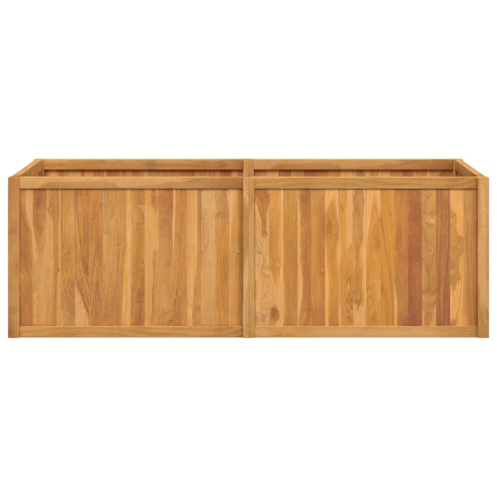 ZEYUAN arriate, Macetero Exterior, Macetas para Flores Y Plantas, Jardineria, Huerto Urbano Terraza, Mesa De Cultivo, Huerto En Casa, de Madera Maciza de Teca 150x50x50 cm