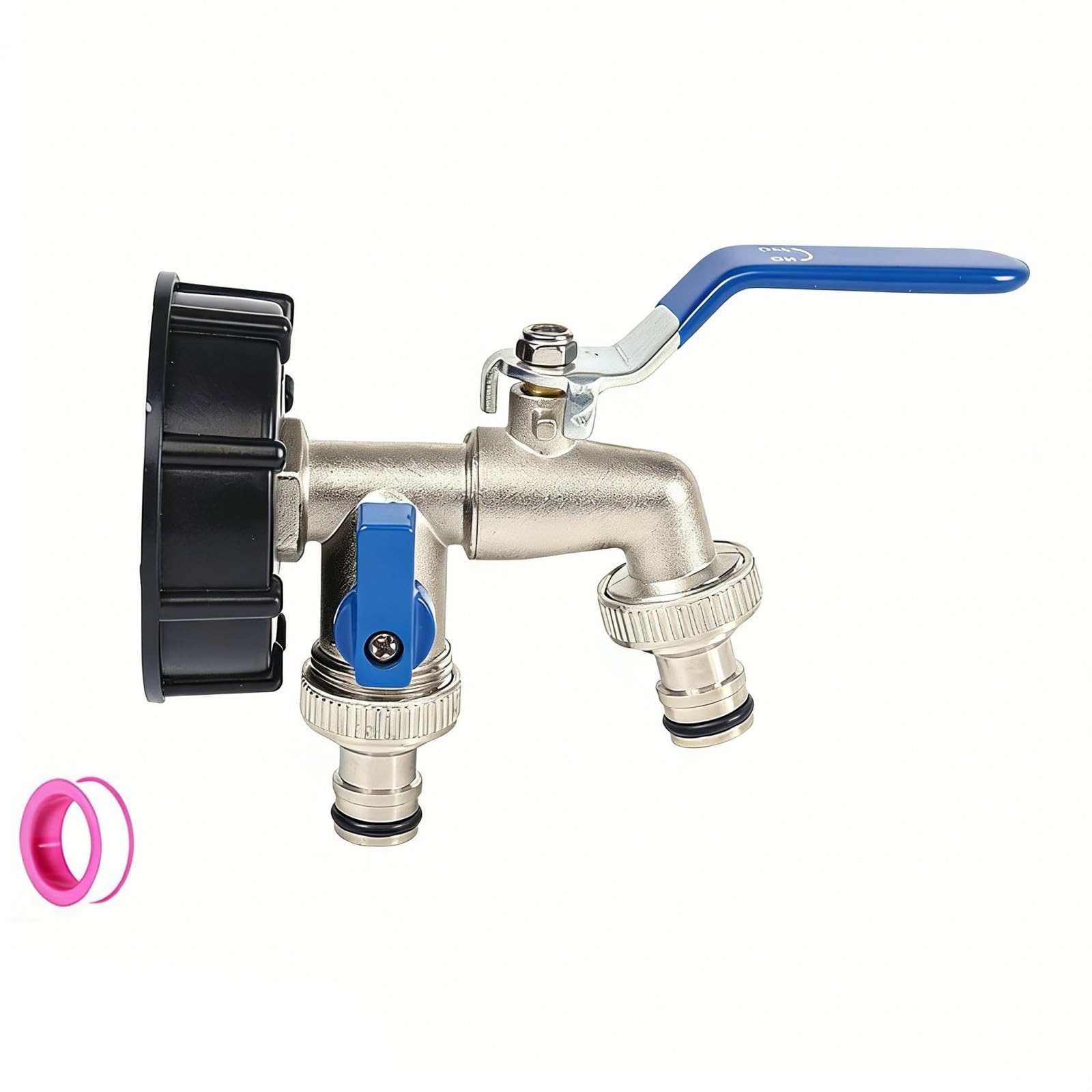 Outlet Double Control Water Tap Zincs Alloy Bidet Faucets Two Open Washing Machine Faucet Bathroom Accessories Quick Open Single Cold Outdoor Garden Pool Faucet